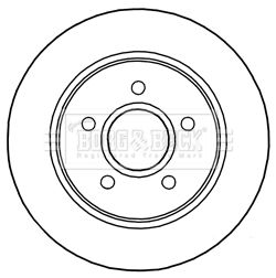 BORG & BECK Тормозной диск BBD5241